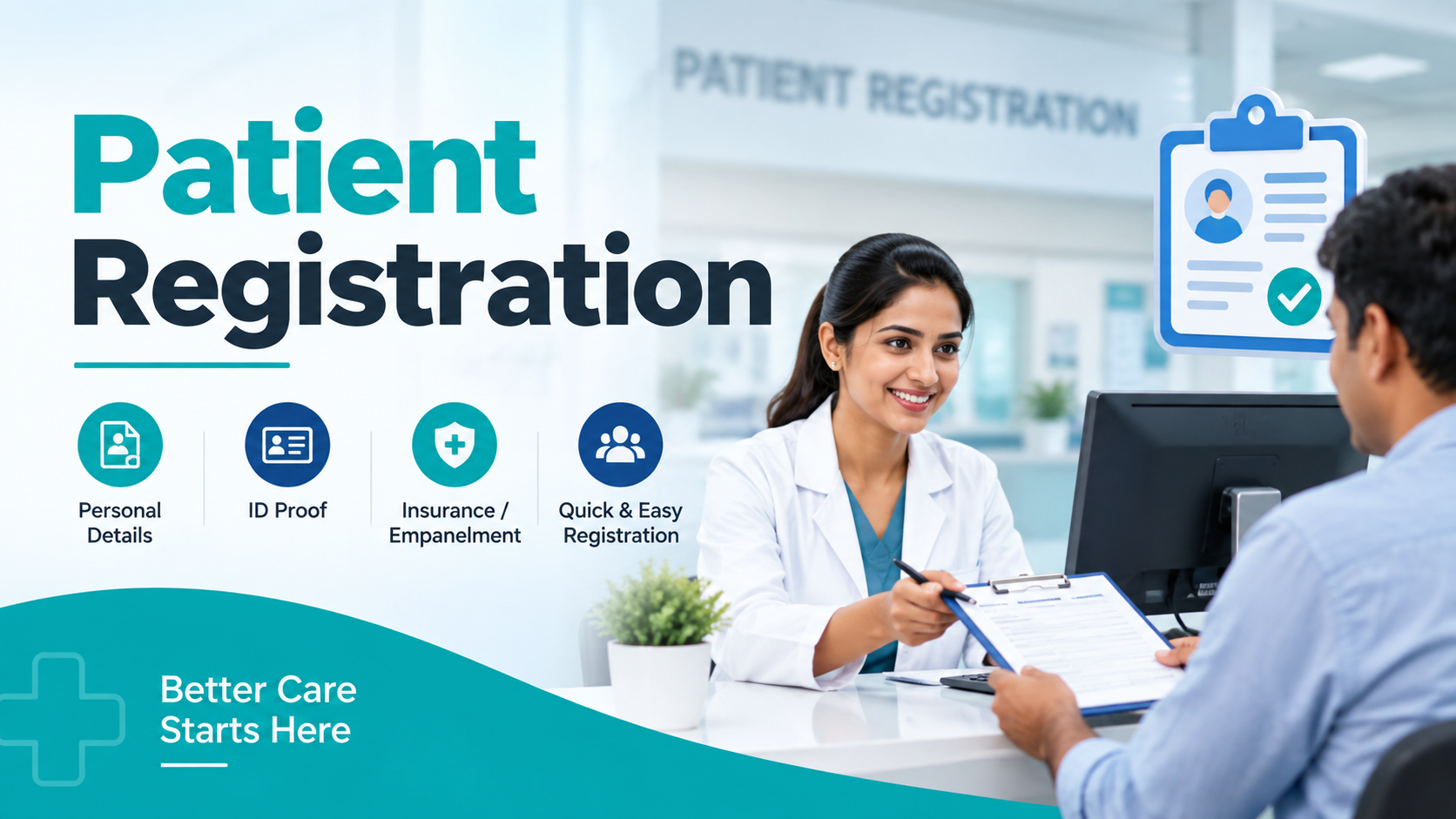 Patient Registration, Prescription & Admission Workflow